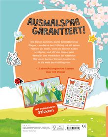 Ravensburger Mein Ausmalstickerbuch Frühling - Großes Buch mit über 300 Stickern, viele Sticker zum Ausmalen, Buch