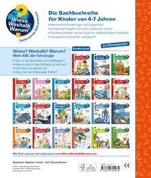 "Wieso? Weshalb? Warum? Die Sachbuchreihe für Kinder von 4-7 Jahren" mit Titeln und Illustrationen von Kinderbüchern.