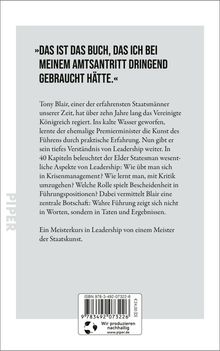 Tony Blair: On Leadership, Buch