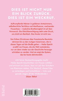 Titel: "Dies ist nicht nur ein Blick zurück. Dies ist ein Weckruf."
Statement von Düzen Tekkal über Heike Spechts Buch über Frauen. Hintergrund: rosa, Verlag: Piper.