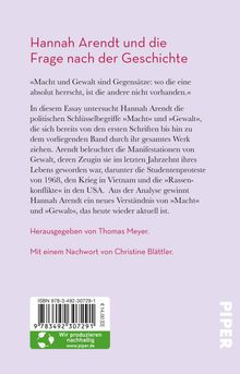 Hannah Arendt: Macht und Gewalt, Buch