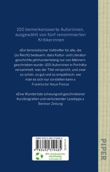 Verena Auffermann: 100 Autorinnen in Porträts, Buch