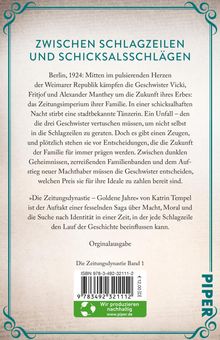 Katrin Tempel: Die Zeitungsdynastie - Goldene Jahre, Buch