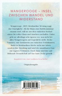 "Wangerooge – Insel zwischen Wandel und Widerstand" erzählt von Bernhardine Westing 1829. Unten Meer und Himmel.