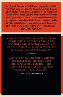 Paul Auster: 4 3 2 1, Buch