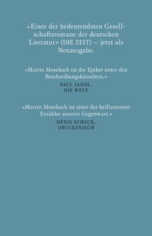 Martin Mosebach: Westend, Buch