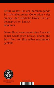 Paul Auster: Mit Fremden sprechen, Buch