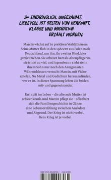 Im Text wird die Geschichte von Marcin und seiner Mutter erzählt, die 1980er aus Polen floh. Es geht um Herkunft, Klasse, Migration.