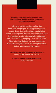 Sebastian Haffner: Die deutsche Revolution 1918/19, Buch