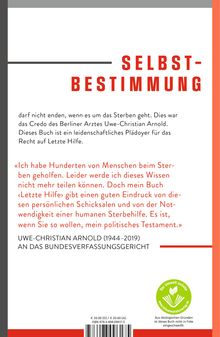 Uwe-Christian Arnold: Letzte Hilfe, Buch