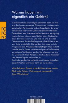 Lisa Feldman Barrett: Siebeneinhalb Lektionen über das Gehirn, Buch