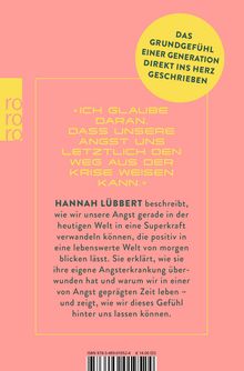 „Das Grundgefühl einer Generation direkt ins Herz geschrieben.“ Rosa Hintergrund mit gelbem Kreis. Textpassagen.