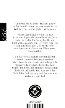 Albert Camus: Der glückliche Tod, Buch