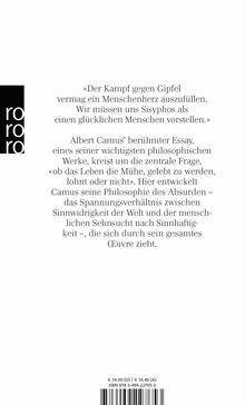 Albert Camus: Der Mythos des Sisyphos, Buch