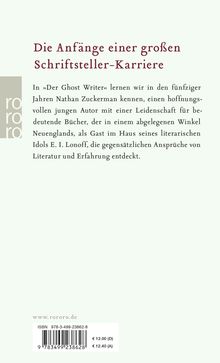 Philip Roth: Der Ghost Writer, Buch