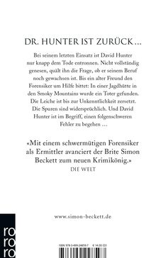 Simon Beckett: Leichenblässe, Buch