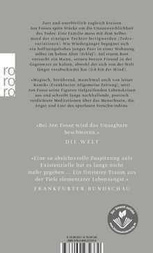 Jon Fosse: Ich bin der Wind, Buch