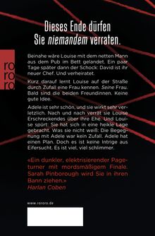 Sarah Pinborough: Sie weiß von dir, Buch