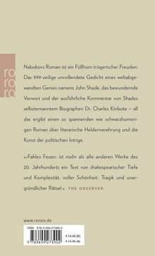 Vladimir Nabokov: Fahles Feuer, Buch