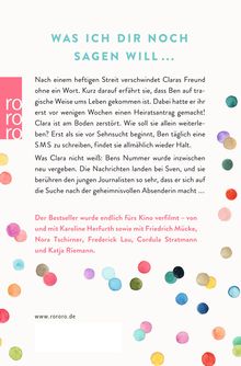 Sofie Cramer: SMS für dich, Buch