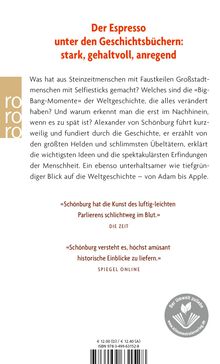 Alexander von Schönburg: Weltgeschichte to go, Buch
