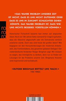 Rutger Bregman: Utopien für Realisten, Buch