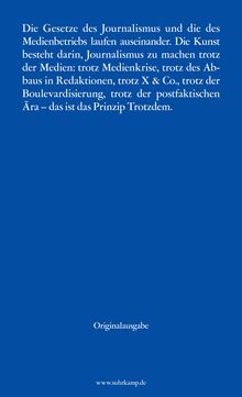 Roger de Weck: Das Prinzip Trotzdem, Buch