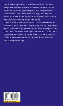 Dieter Henrich: Fluchtlinien, Buch