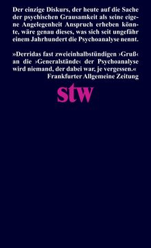 Jacques Derrida: Seelenstände der Psychoanalyse, Buch