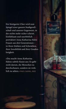 Anna Katharina Hahn: Der Chor, Buch