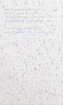 „Man kann sich seine Erscheinungen nicht aussuchen...“ Darunter ein gemusterter Hintergrund in Grau und Weiß.