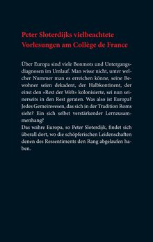 Peter Sloterdijk: Der Kontinent ohne Eigenschaften, Buch