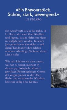 Zitat: »Ein Bravourstück. Schön, stark, bewegend.« Nebenstehend schwarz-weißes Bild einer Wasserwand.