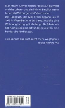 Max Frisch: Aus dem Berliner Journal, Buch