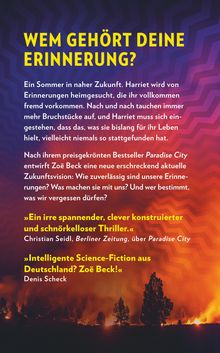 Zoë Beck: Memoria, Buch