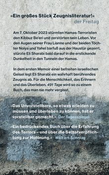 Texte von "der Freitag", "Der Tagesspiegel" und "Welt am Sonntag" loben ein Buch über Terrorerfahrung und Hoffnung.