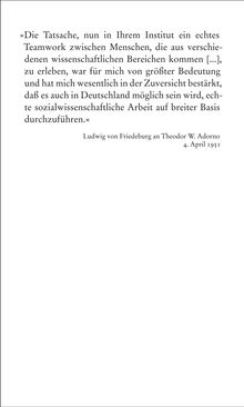 Theodor W. Adorno (1903-1969): Theodor W. Adorno, Ludwig von Friedeburg, Briefwechsel 1950-1969, Buch