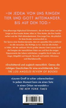Text in Großbuchstaben: "IN JEDEM VON UNS RINGEN TIER UND GOTT MITEINANDER, BIS AUF DEN TOD." Hintergrund in Orange und Blau.