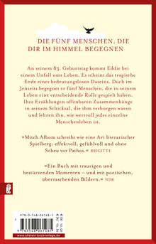 Mitch Albom: Die fünf Menschen, die dir im Himmel begegnen, Buch