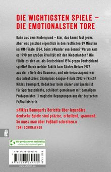 Niklas Baumgart: Von Wundern und Weltmeistern: Die 11 größten Spiele des deutschen Fußballs, Buch