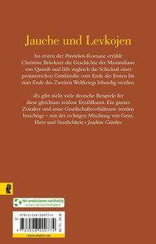 Christine Brückner: Jauche und Levkojen, Buch