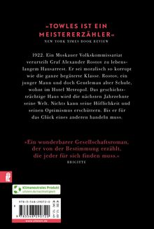 Amor Towles: Ein Gentleman in Moskau, Buch