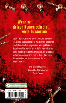 Chris Carter: Bluthölle, Buch