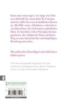 John M. Gottman: Die 7 Geheimnisse der glücklichen Ehe, Buch