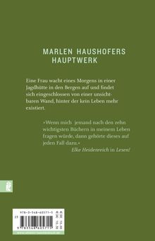 Marlen Haushofer: Die Wand, Buch