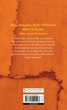 Charlotte Wiedemann: Den Schmerz der Anderen begreifen, Buch