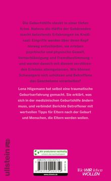 Lena Högemann: So wollte ich mein Kind nicht zur Welt bringen!, Buch