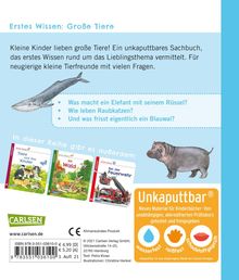 Petra Klose: Unkaputtbar: Erstes Wissen: Große Tiere, Buch