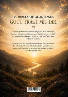 Ein inspirierender Text vor einem Sonnenuntergang über einer idyllischen Tal- und Flusslandschaft.