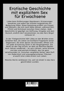 Textblock in Schwarz-Weiß mit Titel: "Erotische Geschichte mit explizitem Sex für Erwachsene" und einer kurzen Beschreibung.